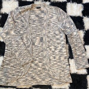 Torrid Marled Gray and Cream fuzzy Cardigan